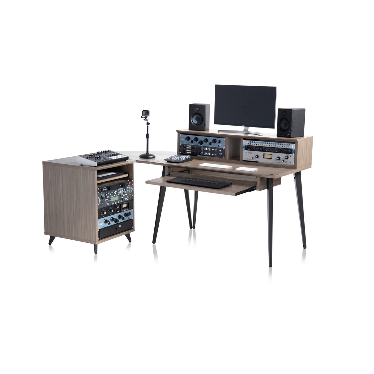 Gator GFW-ELITEDESK-GRY Elite Series Furniture Desk Driftwood Grey Finish