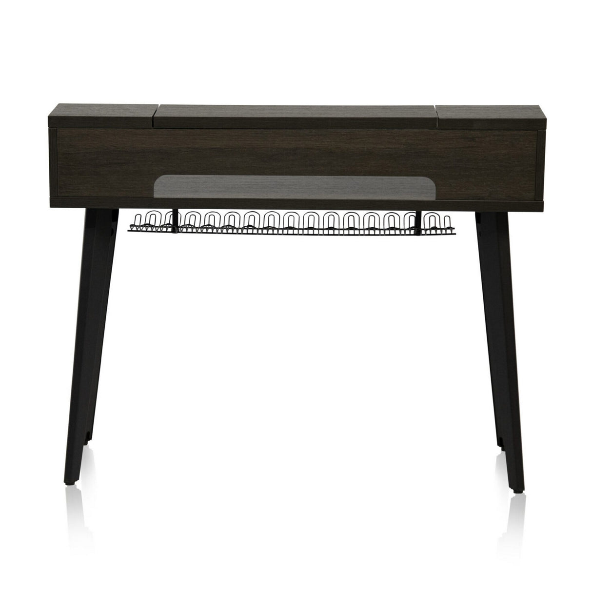 Gator GFW-ELITEKEYTBL61-BRN Elite Series Furniture for 61 Note Keyboard Walnut Brown Finish