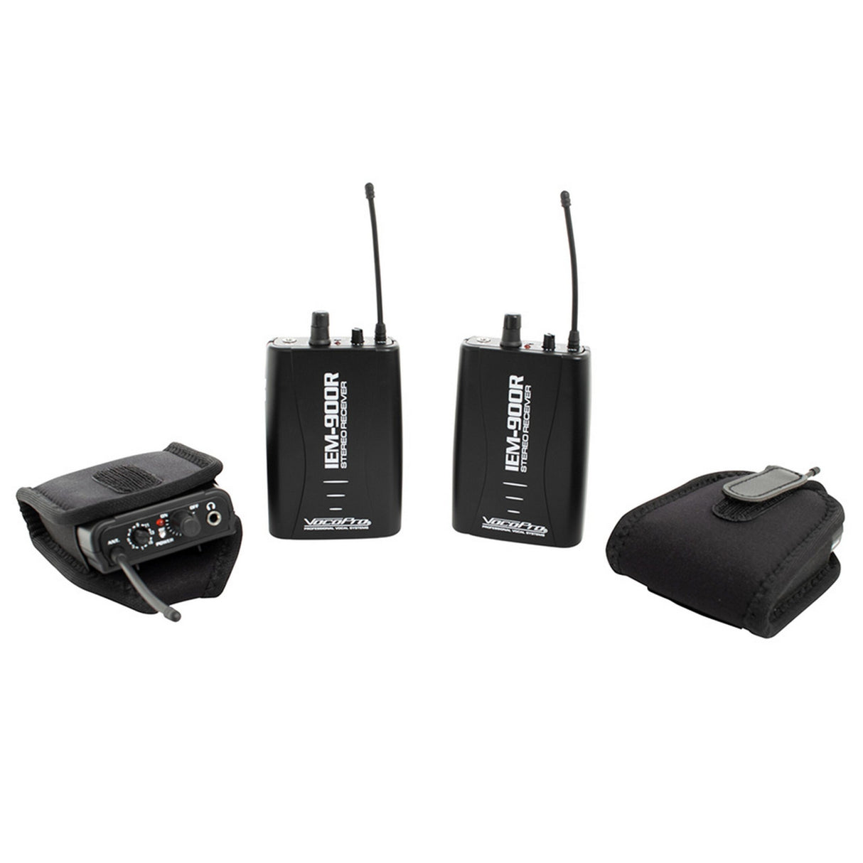 VocoPro IEM-900-BAND-4 Long Range Pro Stereo Wireless In-Ear Monitor System, 902-928 MHz