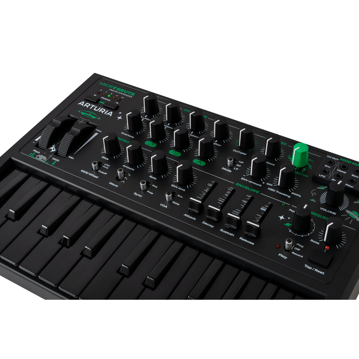 Arturia MicroBrute Analog Monophonic Synthesizer, UFO Edition