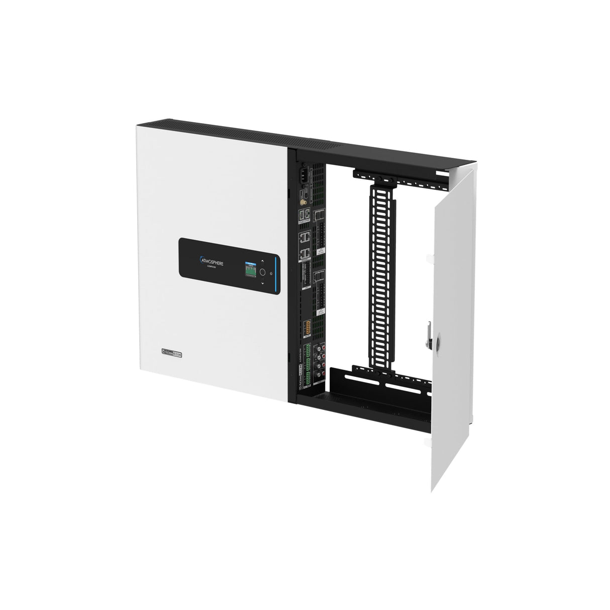 AtlasIED AZMP8-DW Atmosphere 8-Zone Signal Processor with 1200W Amplifier and Dante Networking, Wall-Mount Cabinet