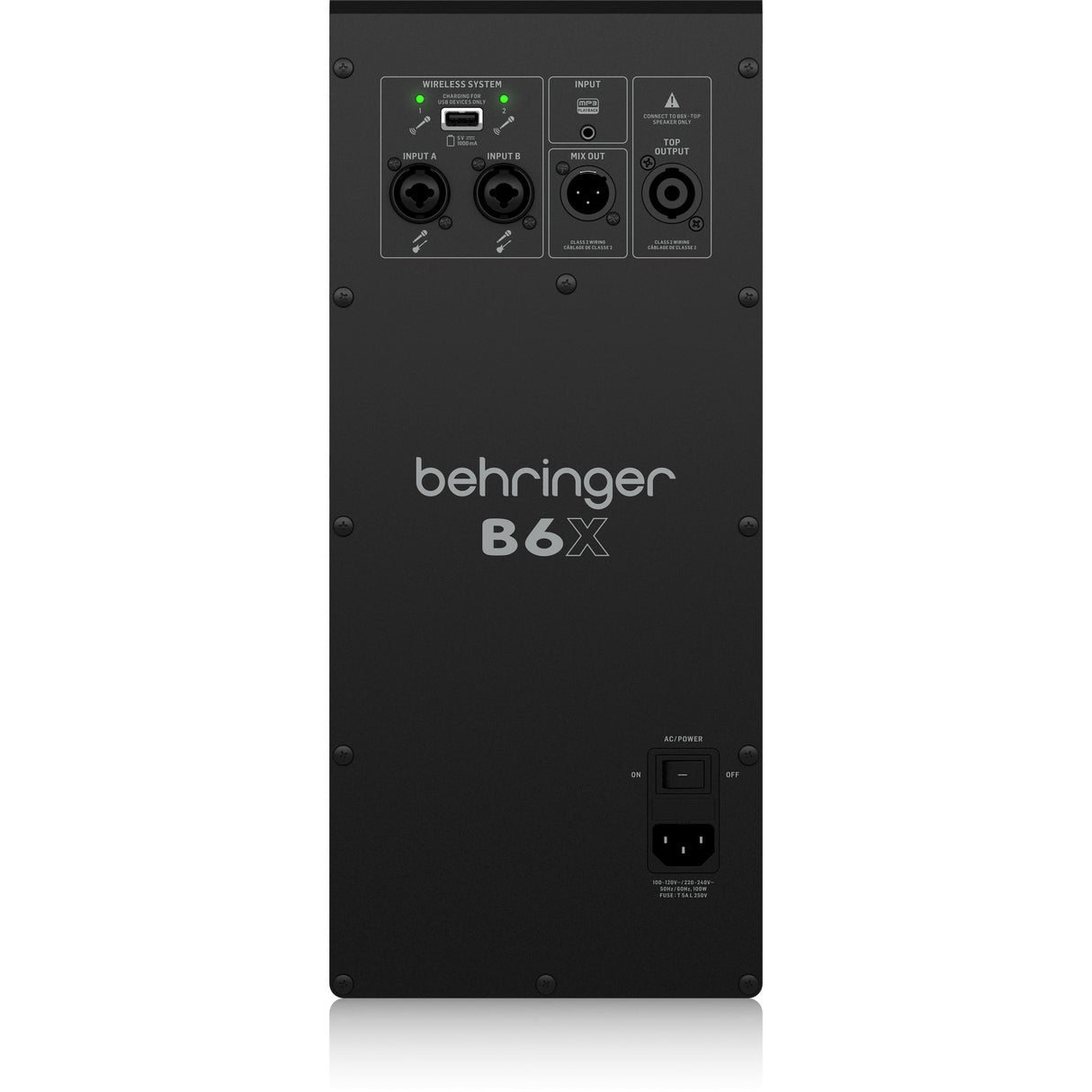 Behringer B6X 800W Column Loudspeaker System with Digital Mixer and Bluetoot