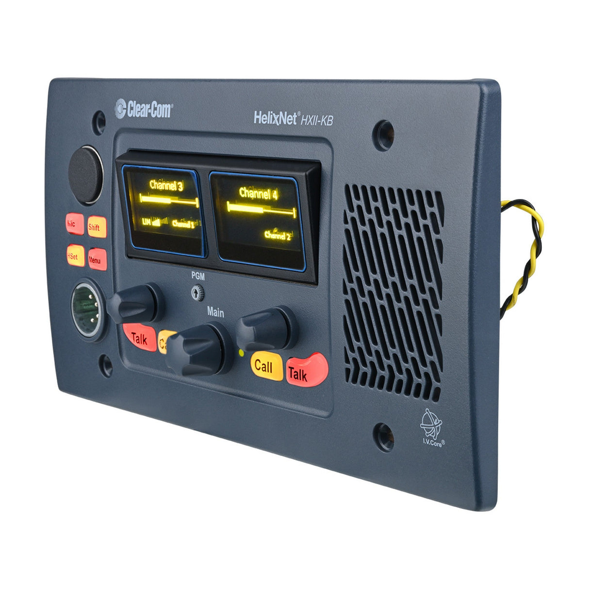 Clear-Com HelixNet HKB Speaker Station with 2/4Channel Program Audio Flush Mounted