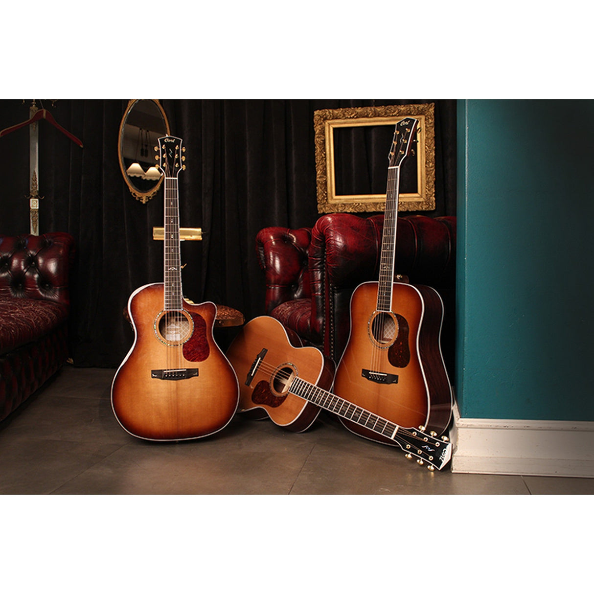 Cort GOLD A8 Acoustic-Electric Guitar Auditorium Light Burst - guitar