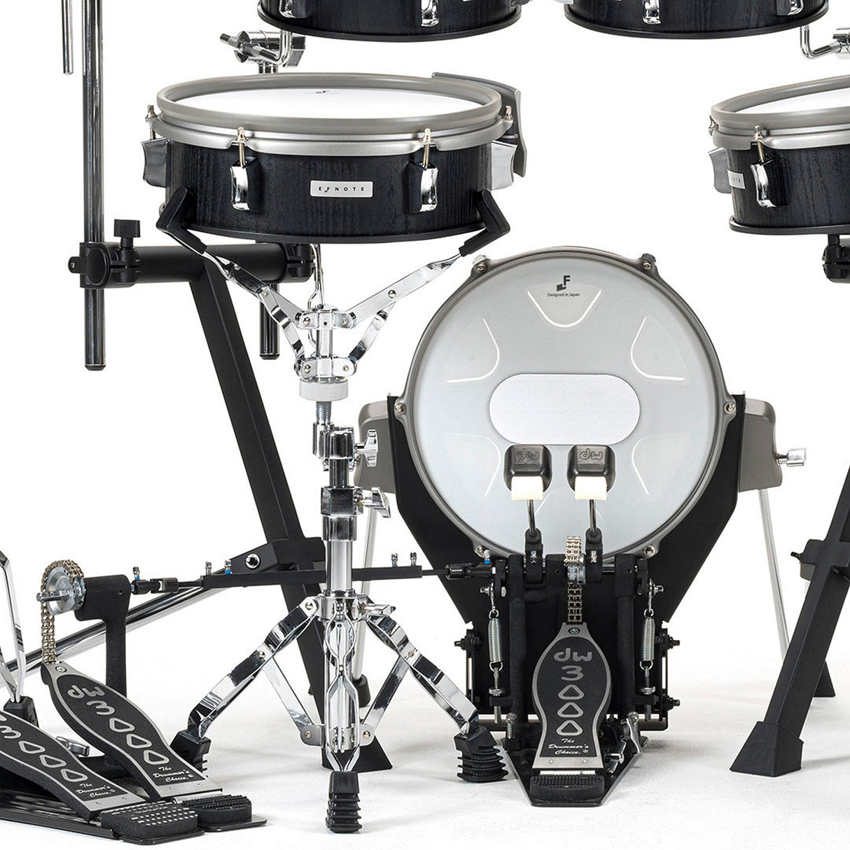 EFNOTE 3X Acoustic Designed Electronic Drum Set Black Oak Wrap