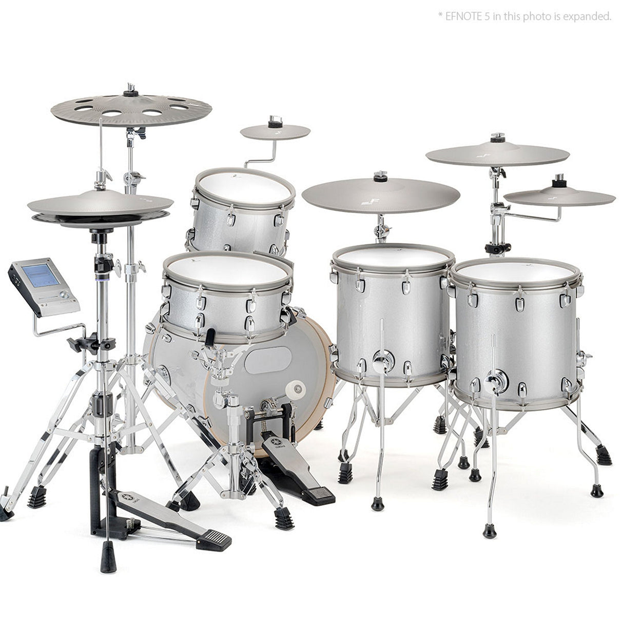 EFNOTE 5 Acoustic Designed Electronic Drum Set White / Sparkle