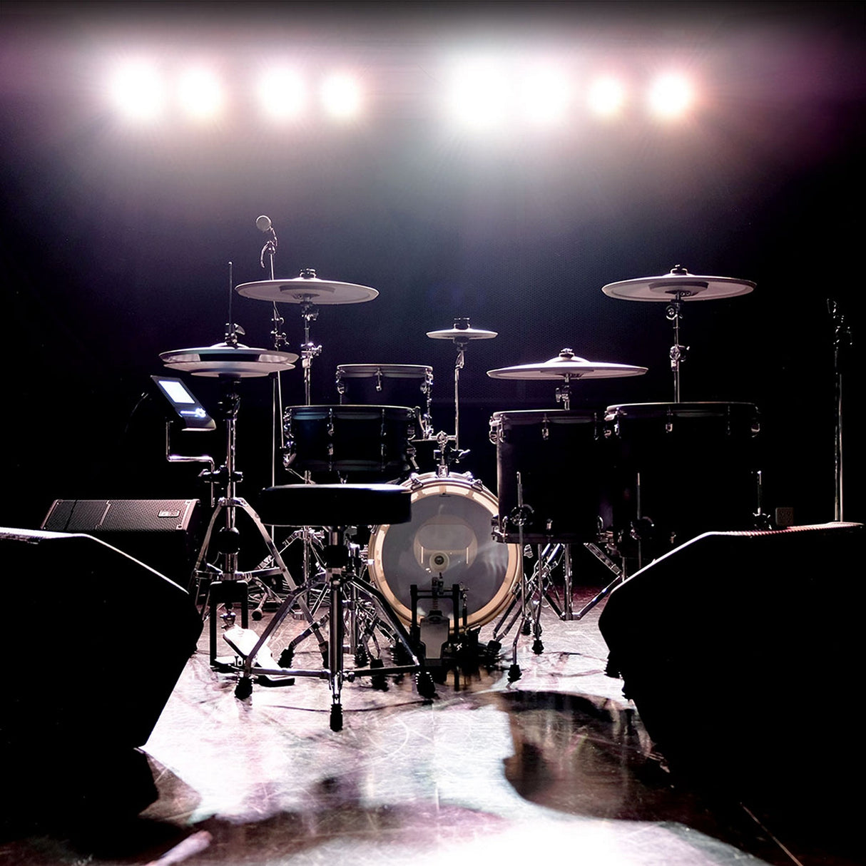 EFNOTE 5X Acoustic Designed Electronic Drum Set Black Oak Wrap