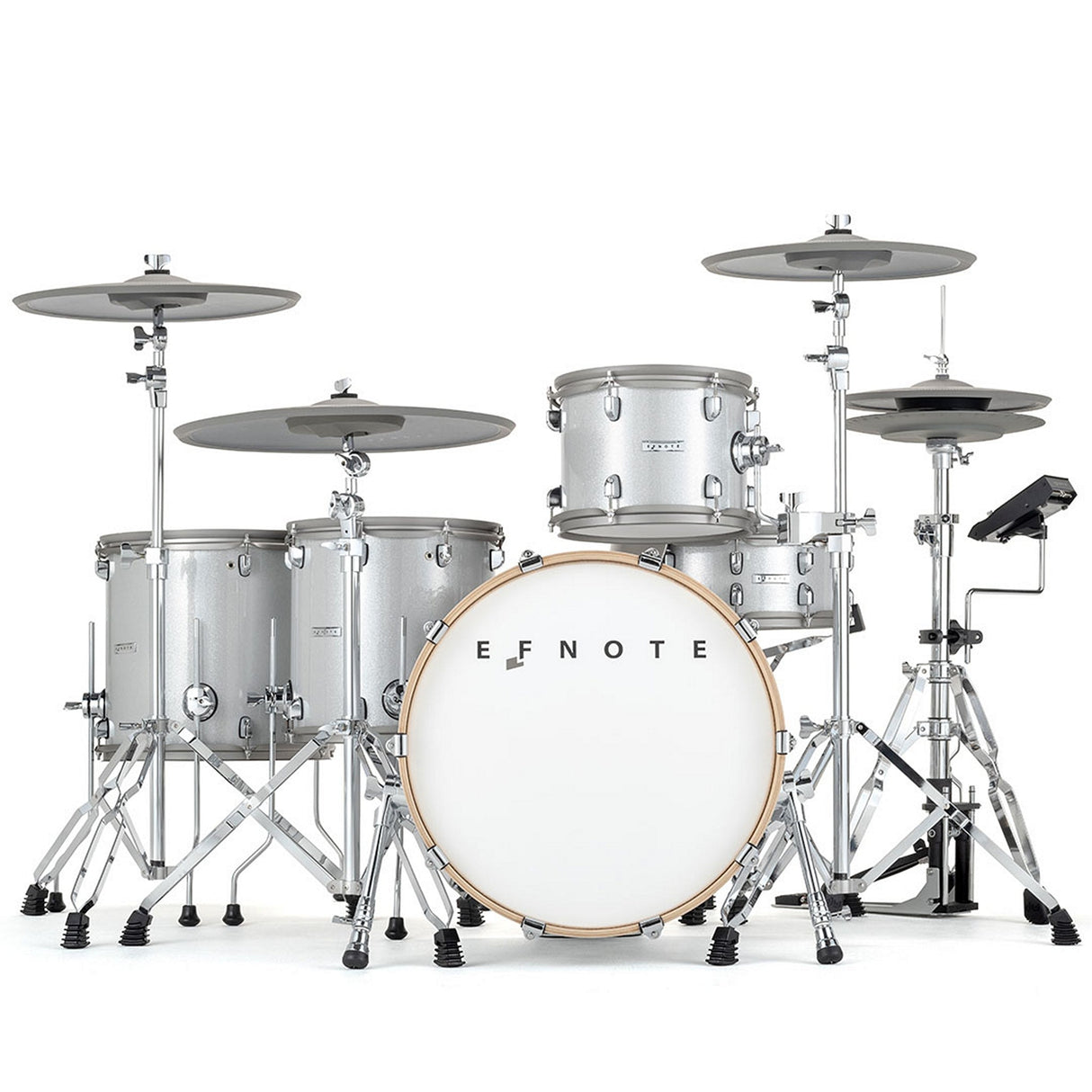 EFNOTE 7 Acoustic Designed Electronic Drum Set White / Sparkle