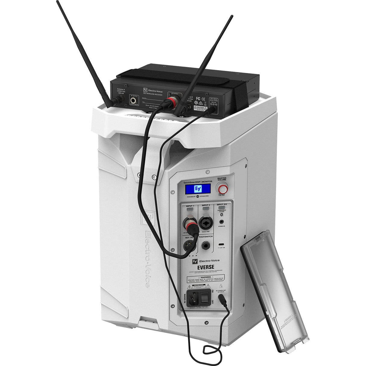 Electro-Voice EVERSE 8 2-Way 8-Inch Weatherized Bluetooth Battery-Powered PA Speaker White