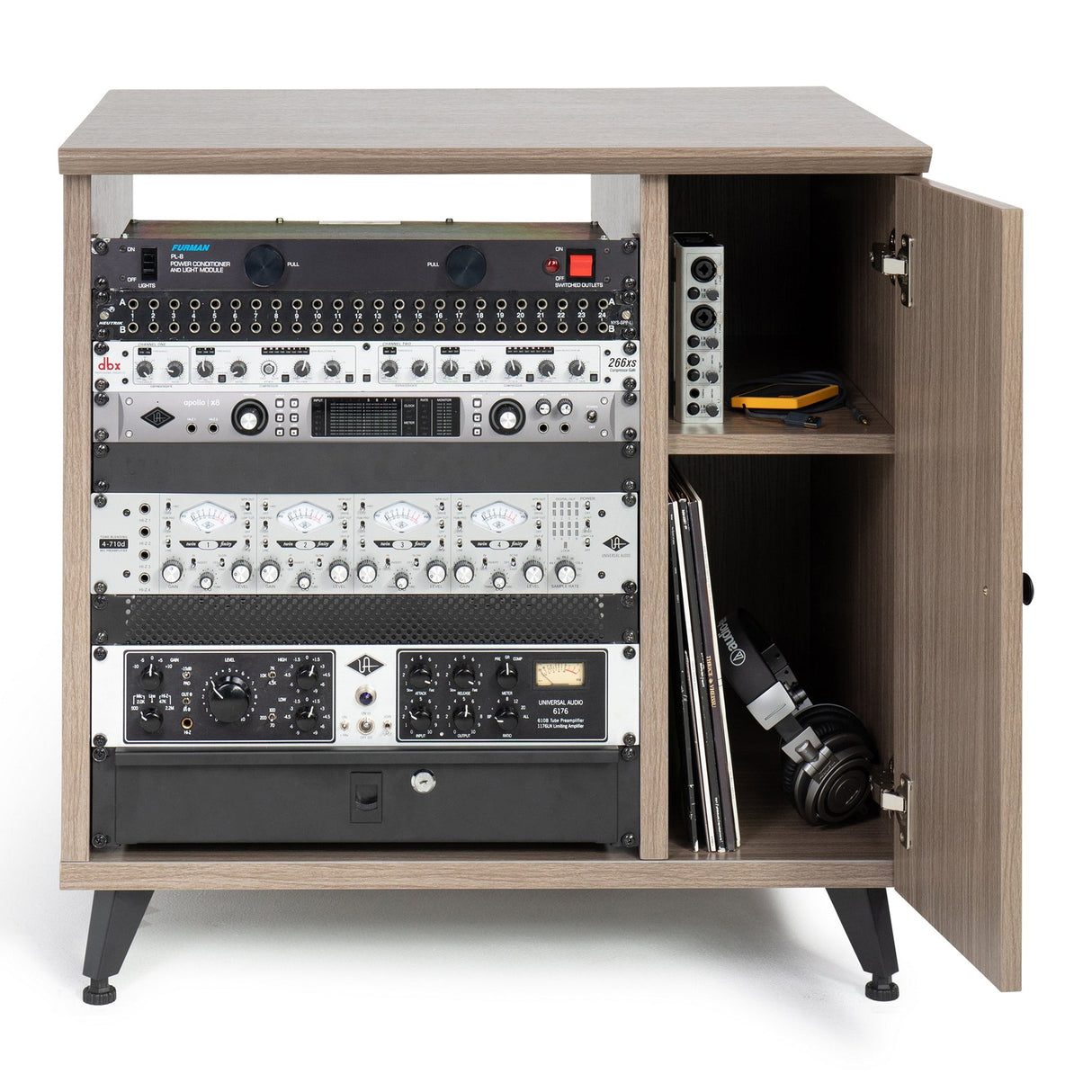 Gator GFW-ELITESIDECAR-GRY Elite Series Sidecar Rack Cabinet with Shelf Grey