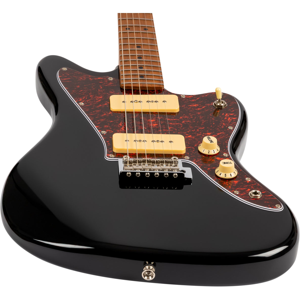 Jet Guitars JJ-300 P90 BK Electric Guitar, Black Finish