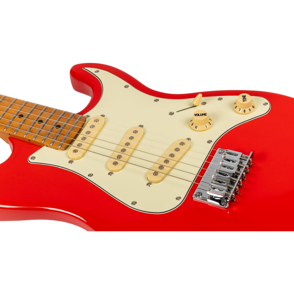 Jet Guitars JS-300 Mini Red Electric Guitar, Red