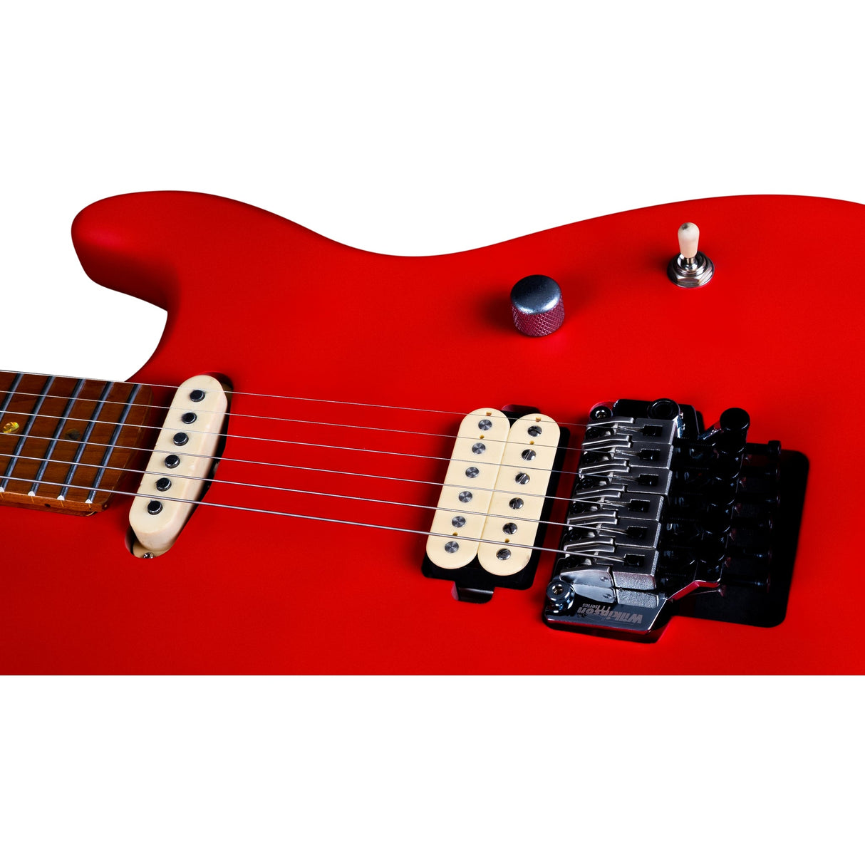 Jet Guitars JS-850 Relic Canadian Maple Electric Guitar with HS Alnico V Pickup, Red Distressed