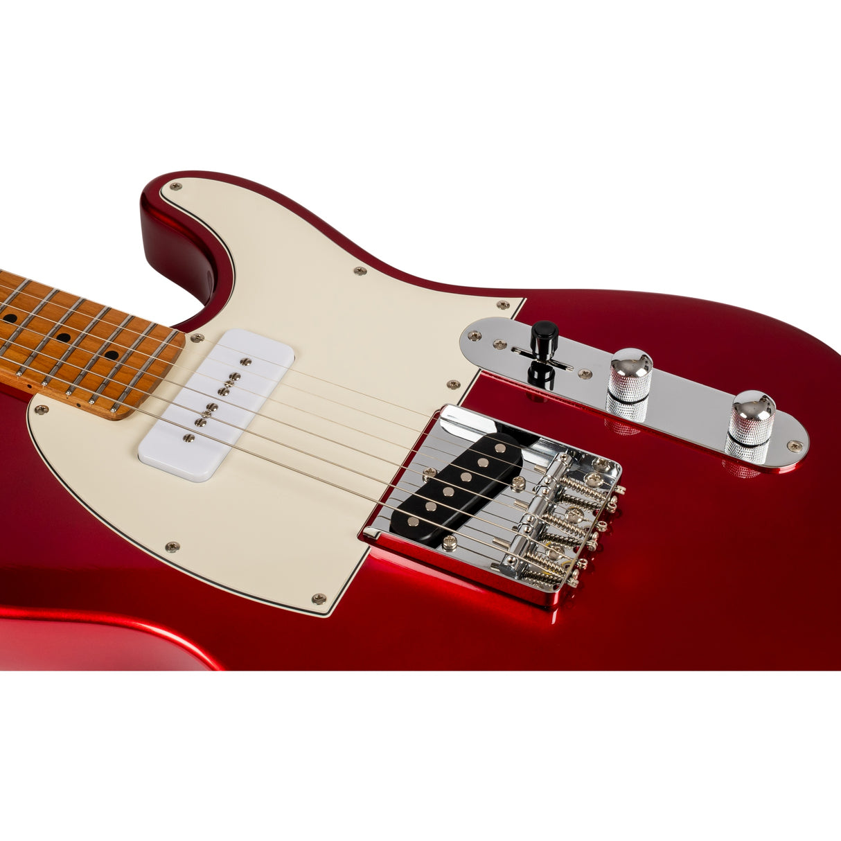 Jet Guitars JT-300 CAR P90 Electric Guitar, Candy Red Finish