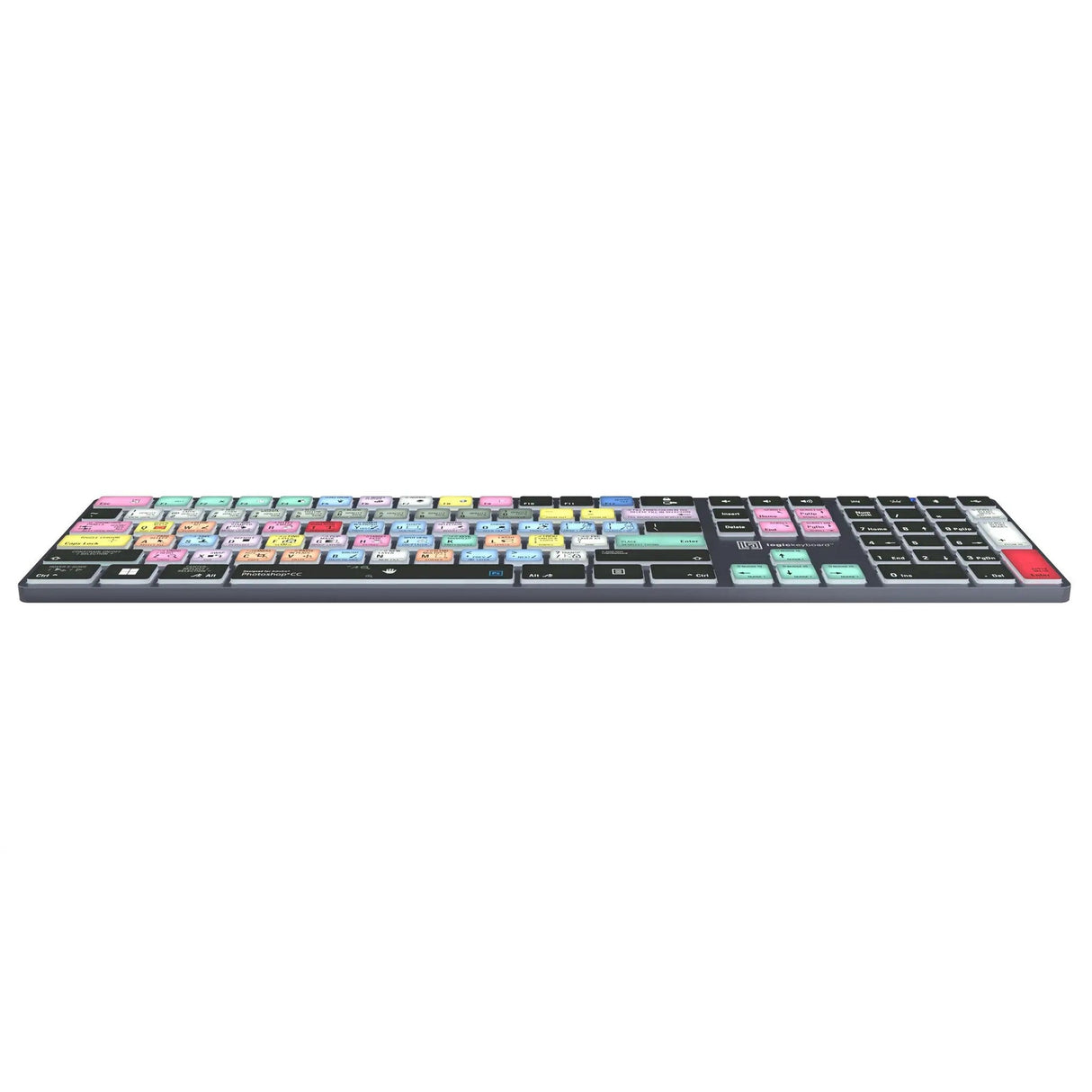 Logickeyboard TITAN Wireless Backlit Keyboard for Adobe Photoshop CC US Windows