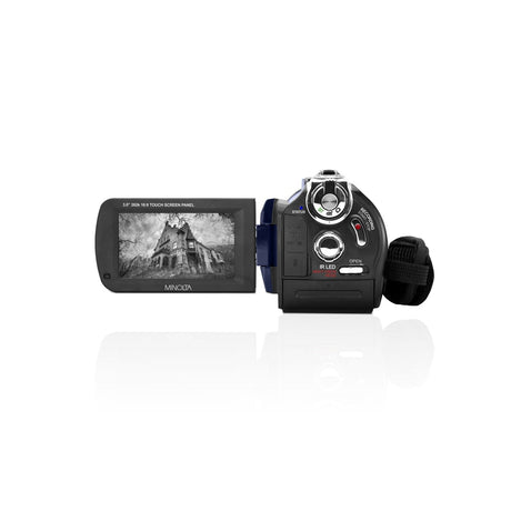 Minolta MN4K40NV 4K Ultra HD 30 MP Night Vision Camcorder Blue