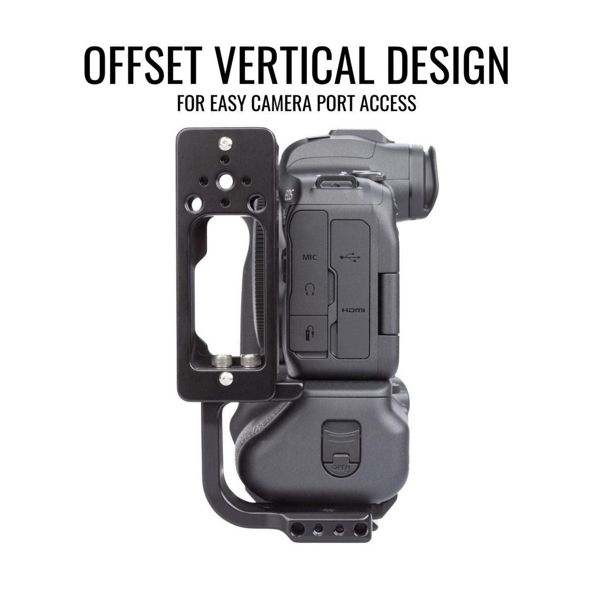 ProMediaGear PLCBGR10 Arca-Swiss L-Bracket for Canon R5 / R6 / R5 Mark II / R6 Mark II with BG-R10 BG-R20 Grip