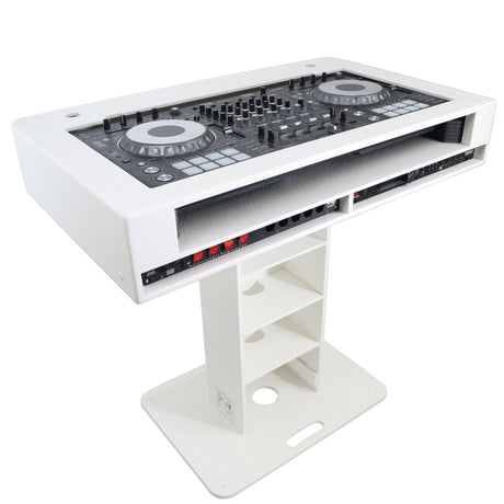 ProX XZF-DJCT W 2U CASE Control Tower DJ Podium for Pioneer DJ DDJ-REV7 XDJ-XZ DDJ-1000 RANE