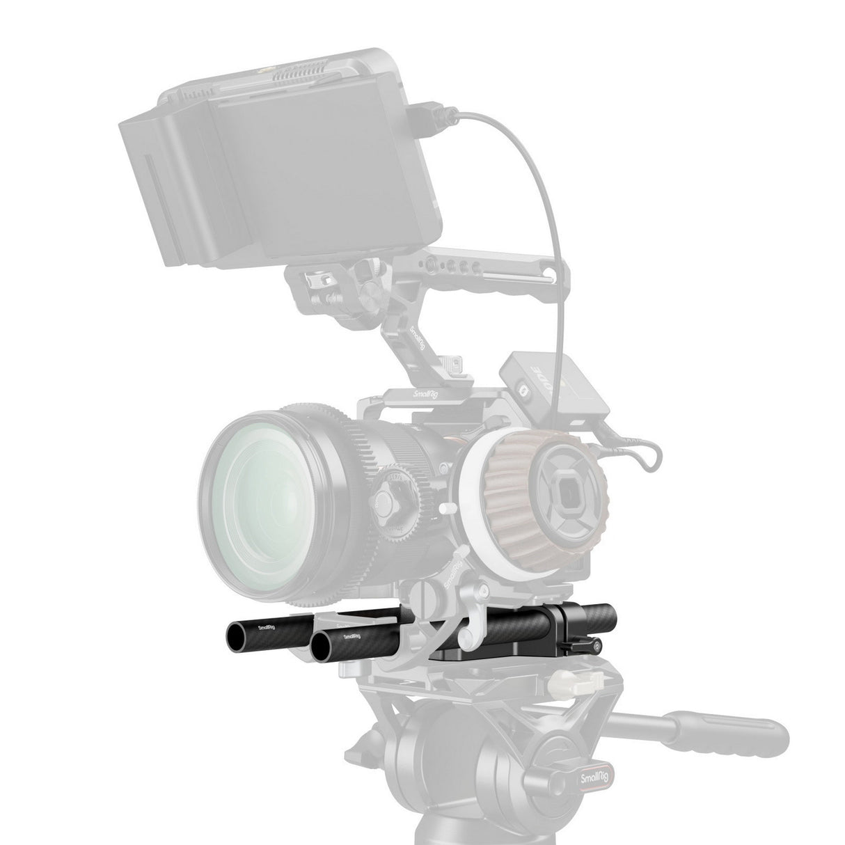 SmallRig 5609 Bottom Mount Plate with Dual 15mm Rod Clamp