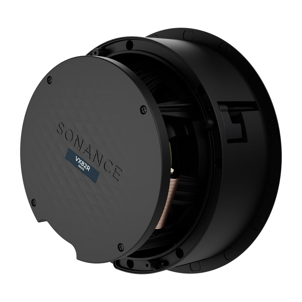 Sonance VX82R 8-Inch Round In-Ceiling Speaker with White Micro Trim Grille Pair