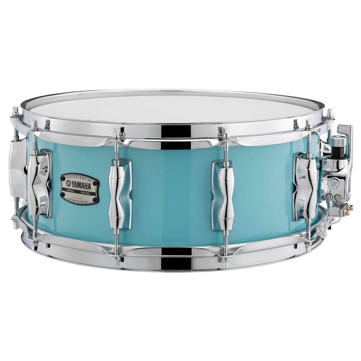 Yamaha Recording Custom Birch Snare Drum 10 1-Piece Lugs 1.6 Millimeter Steel Hoops - Surf Green / 14 x 5.5 inches