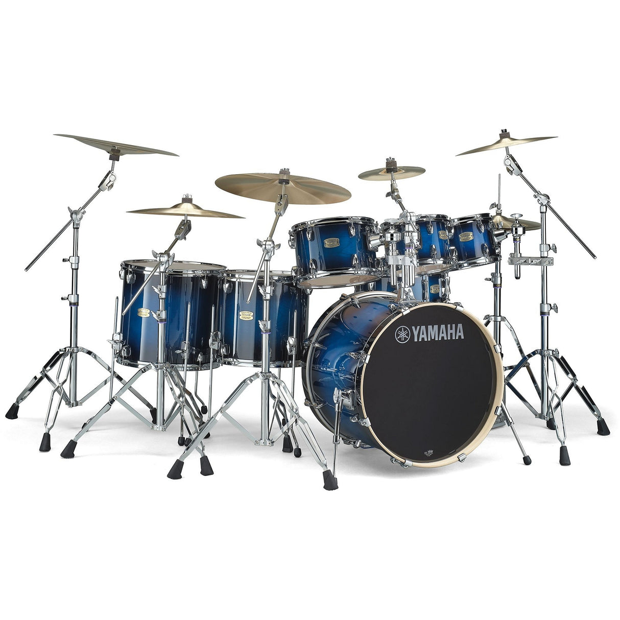 Yamaha Stage Custom Birch Acoustic Multi-Piece Drum Kit - Deep Blue Sunburst / 3-piece set: 1x 18’’ Bass, 1x 12’’ Tom,