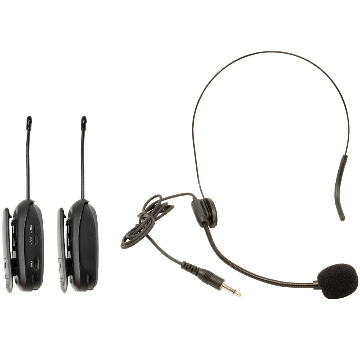 VocoPro Commander-Air Digital UHF Wireless Rechargeable One-Way Communication System - 902.0-908.5 MHz