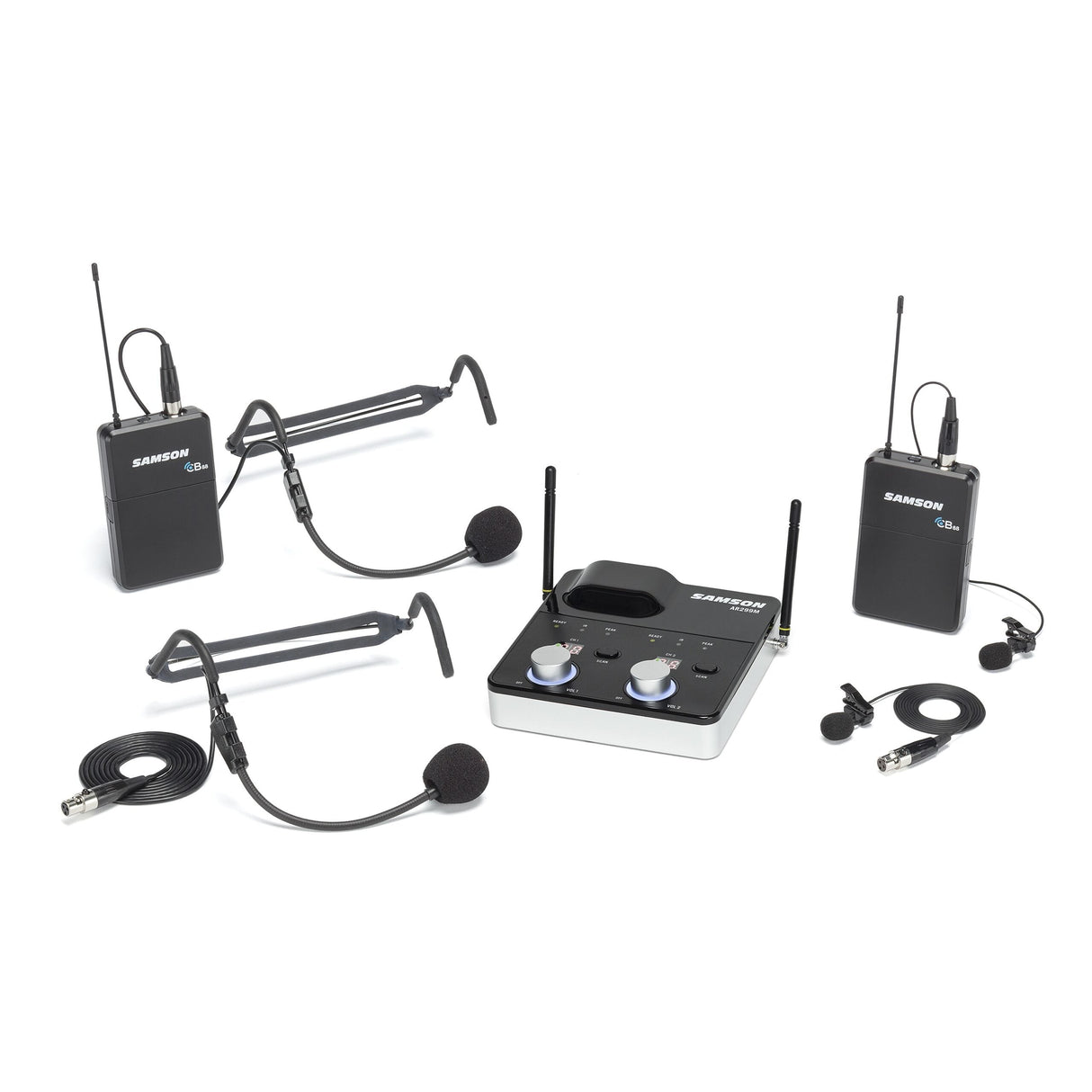 Samson Concert 288m Dual Channel Presentation System with 2 LM7 and 2 HS5 K Band 470 - 494 MHz