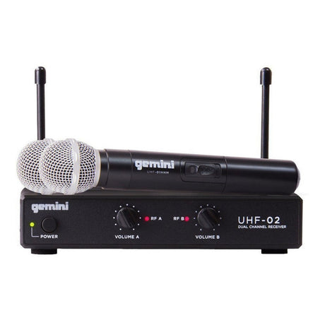 Gemini UHF-02M Handheld Wireless Microphone System S34