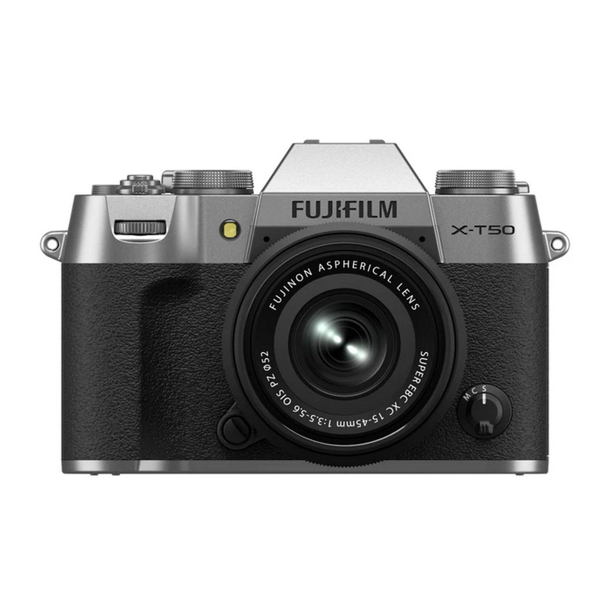 Fujifilm X-T50 Mirrorless Digital Camera with XC15-45mmF3.5-5.6 OIS PZ Lens Kit - Silver