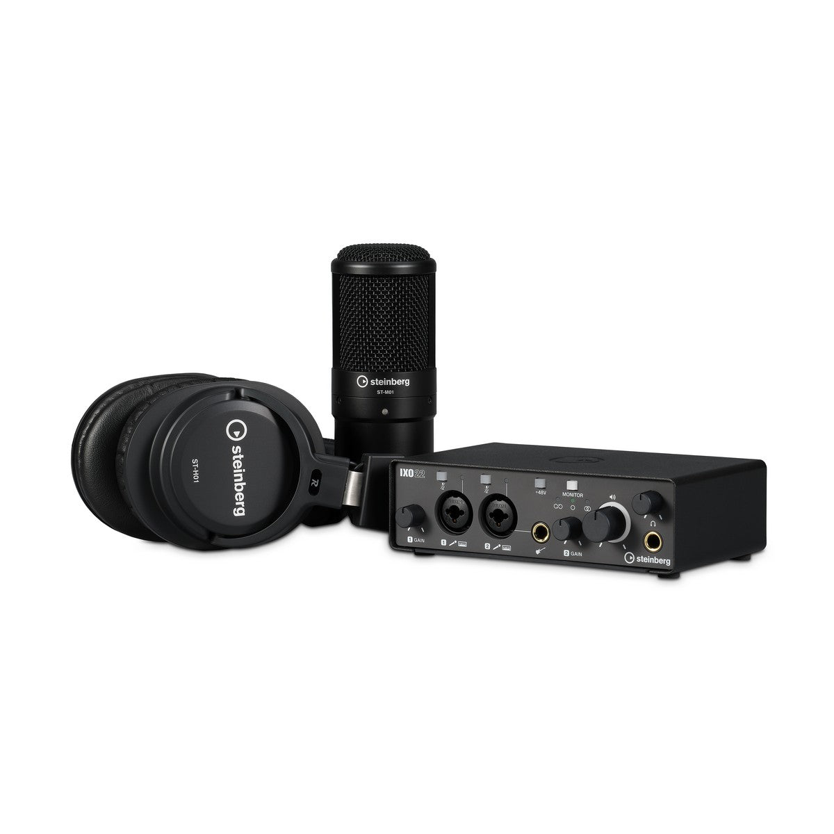 Steinberg IXO Recording Pack with IXO22 and ST-M01 Black