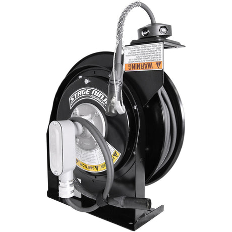 Stage Ninja DMX-50-CT Performance Series Retractable Female DMX Cable Reel 50-Foot