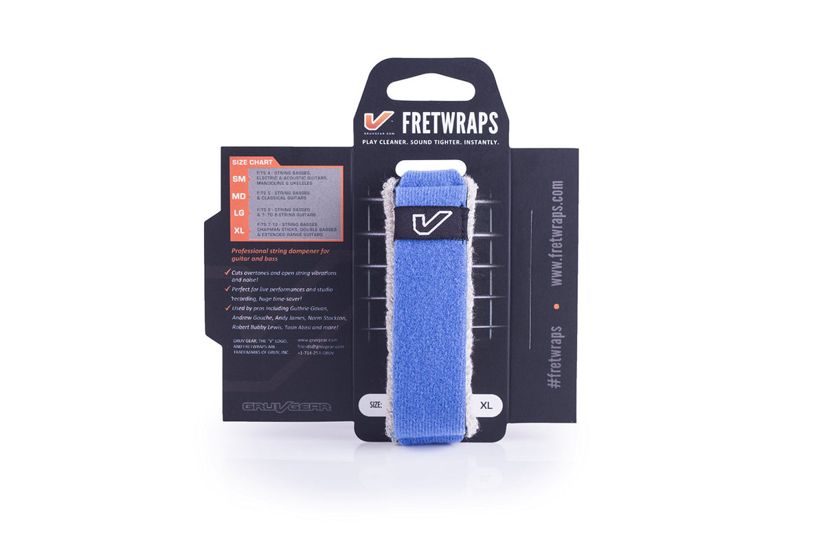 Gruv Gear FretWraps String Muter HD Sky 1-Pack Blue Extra Large - accessories