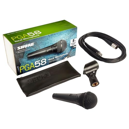 Shure PGA58-XLR Cardioid Dynamic Vocal Microphone XLR-XLR Cable