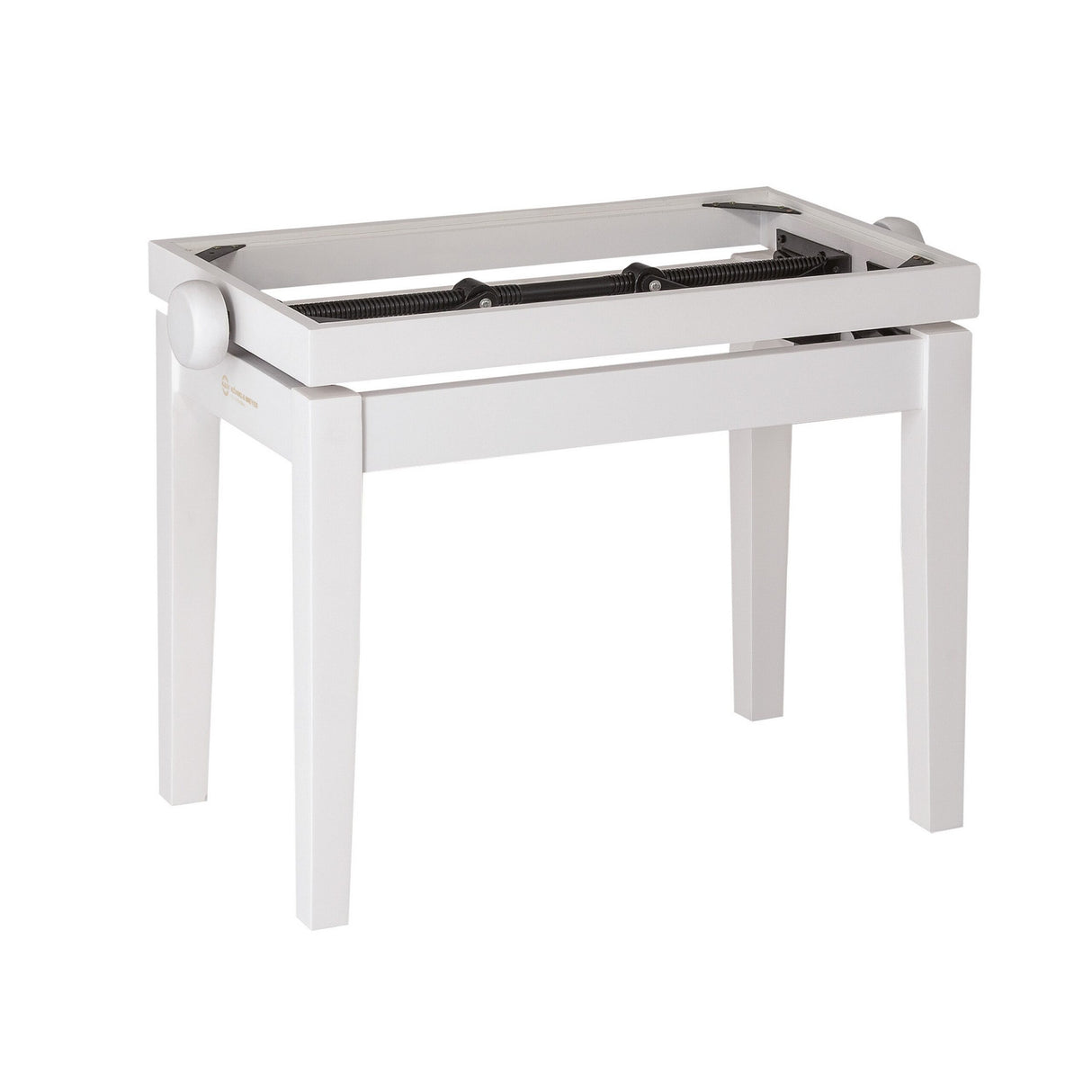 K&M 13710 Piano Bench Wooden Frame without Cushion White Matt Finish