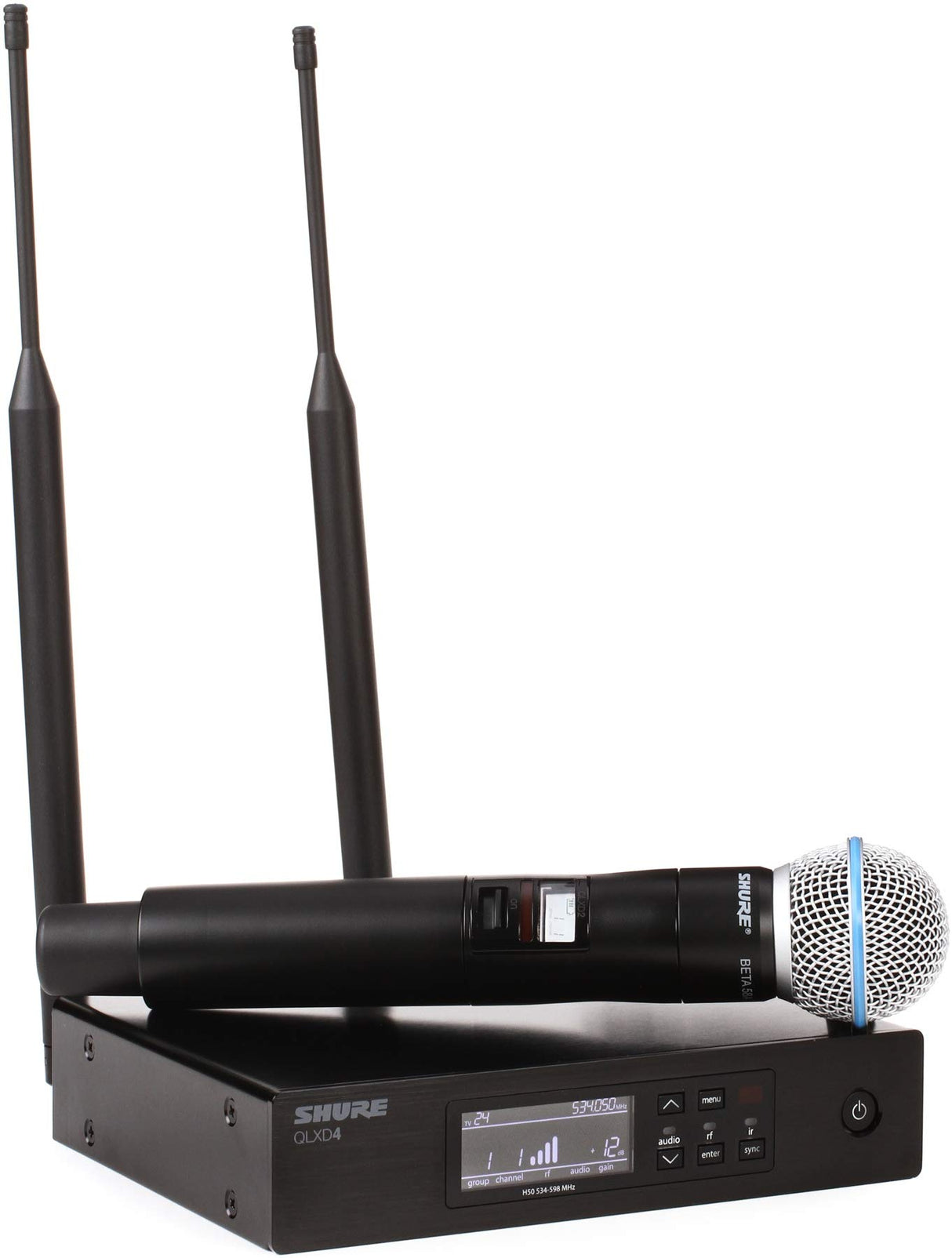 Shure QLXD24/B58 Handheld Wireless System - G50: 470 - 534 MHz