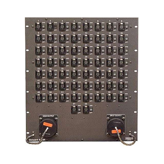 Whirlwind CSR58PRP Concert Microphone Splitting System 10U Parallel Split 48 XLRF and 10 XLRM