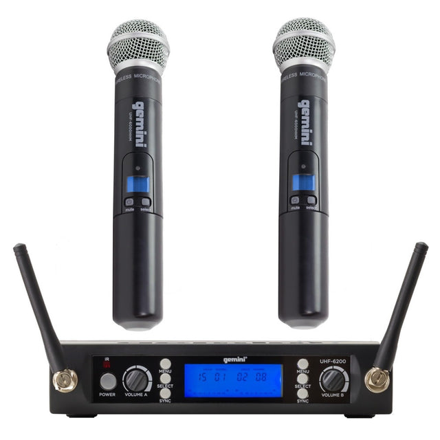 Gemini UHF-6200M Handheld Wireless Microphone System R2 Band