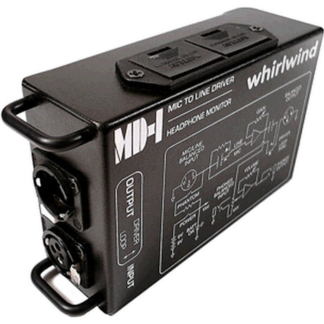 Whirlwind MD-1 Portable Microphone Preamp Line Driver and Headphone Monitor