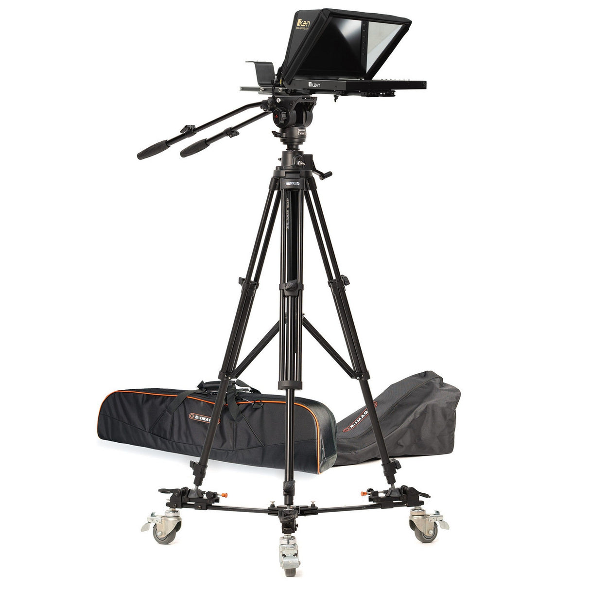 Ikan PT4200-PEDESTAL 12-Inch Teleprompter with Pedestal and Dolly Turnkey
