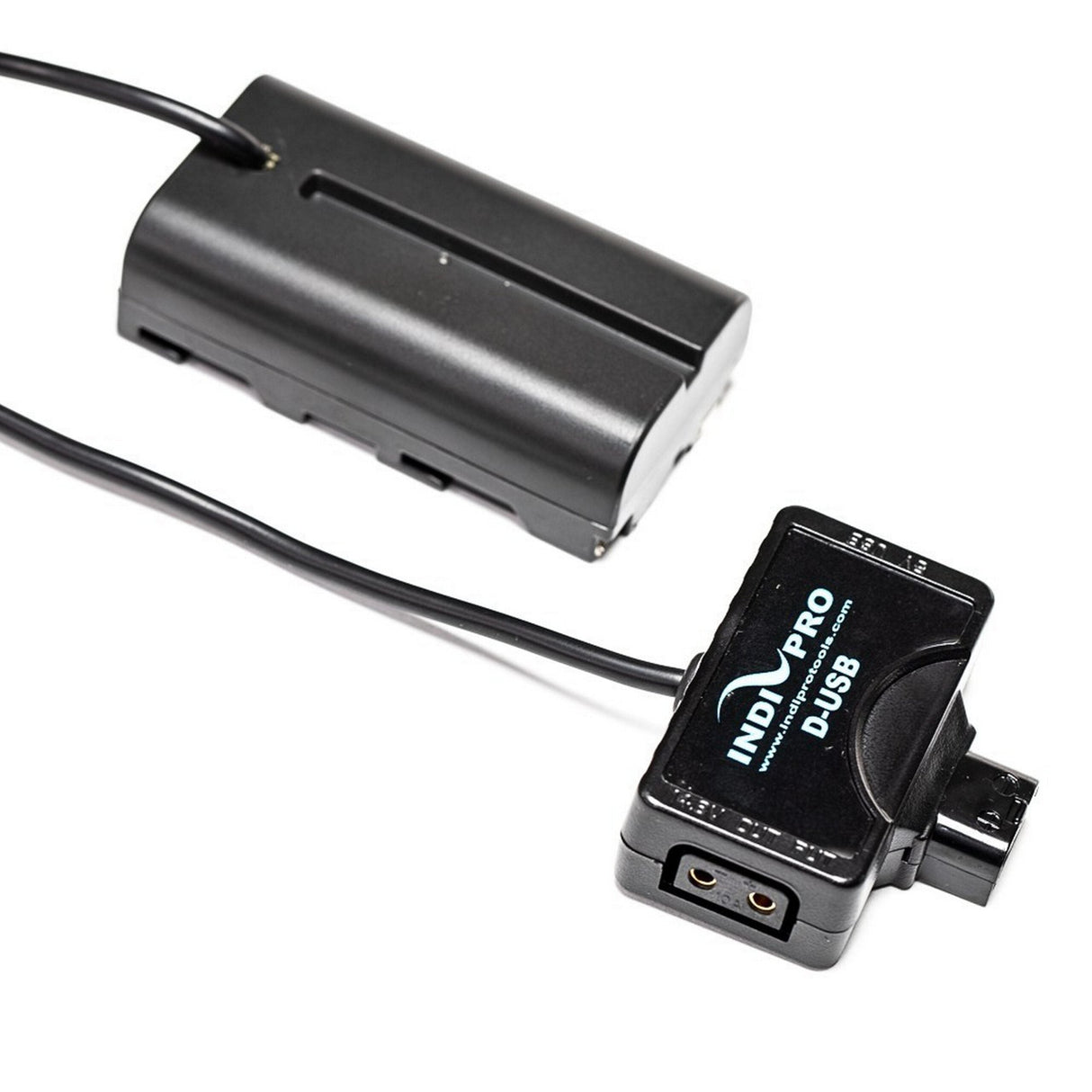 IndiPRO MINISNL Tri-Tap to Sony L-Series NP-F Type Dummy Battery 30-Inch Regulated