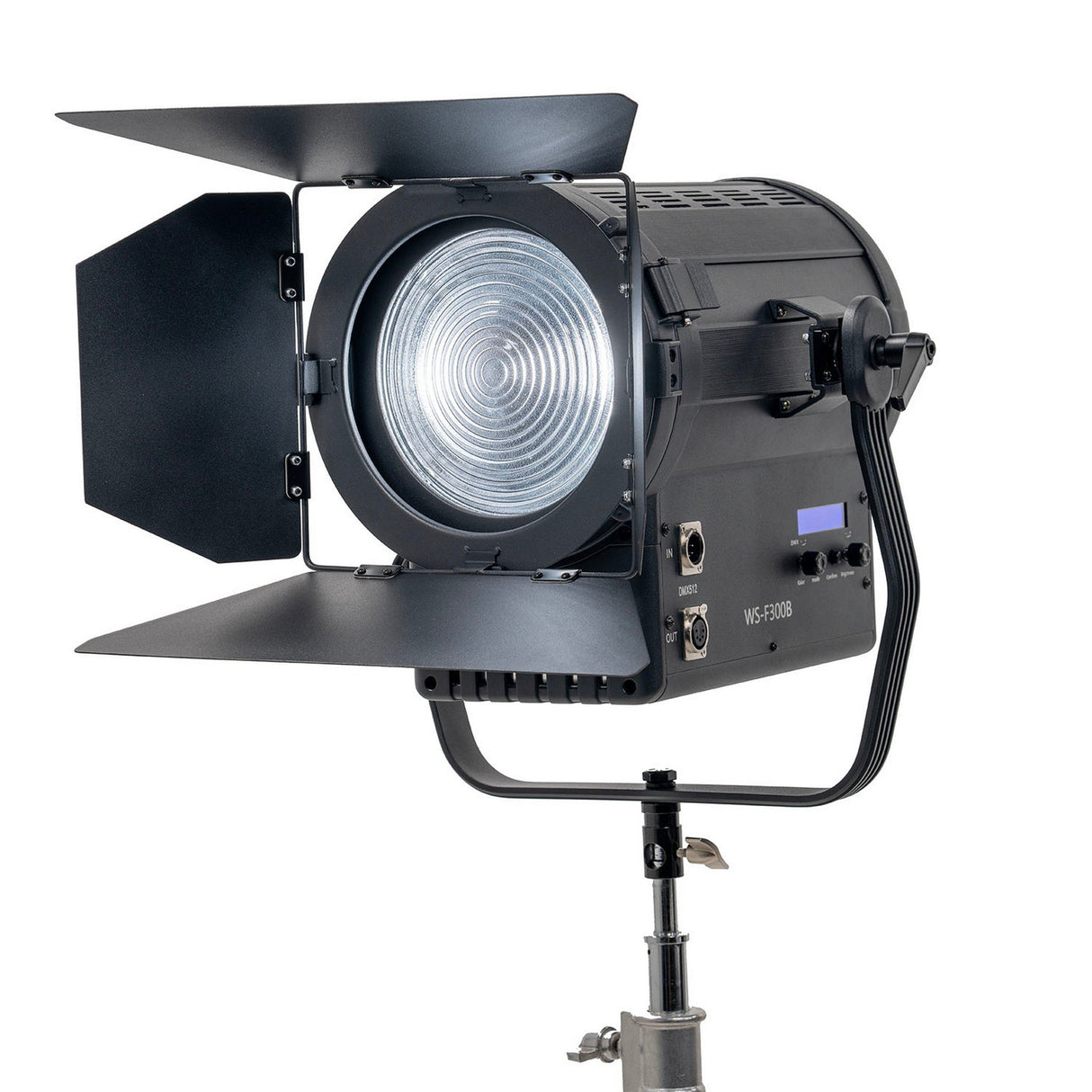 Ikan WS-F300B 300W White Star Fresnel 3200-5600K LED Light with DMX 6-Inch