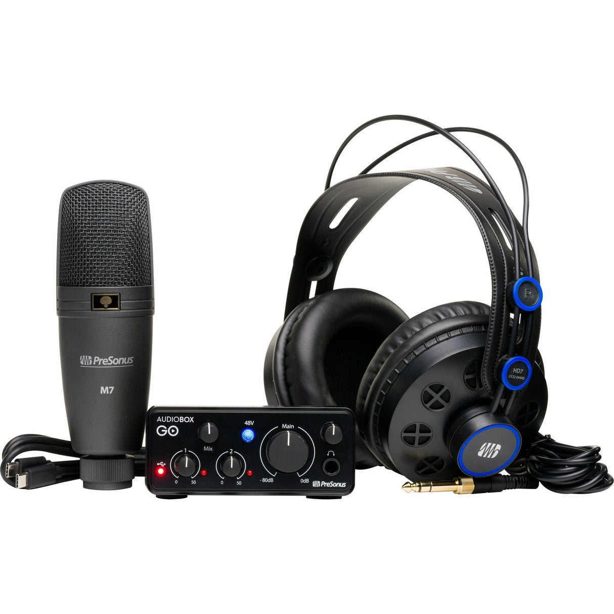 PreSonus AudioBox GO Creator Bundle with Microphone Headphones and Studio One +