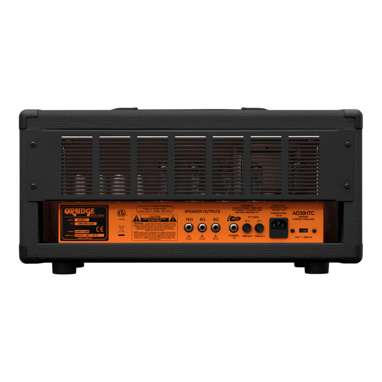 Orange AD30HTC 30-Watt Twin Channel Guitar Amplifier Head Black - amps