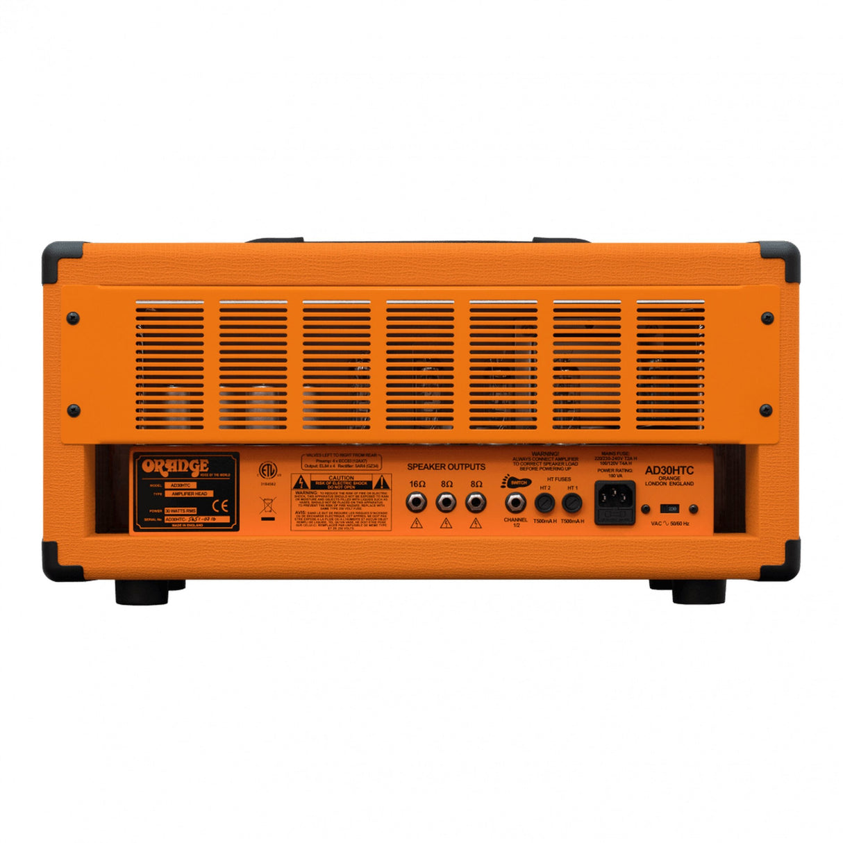 Orange AD30HTC 30-Watt Twin Channel Guitar Amplifier Head Orange - amps