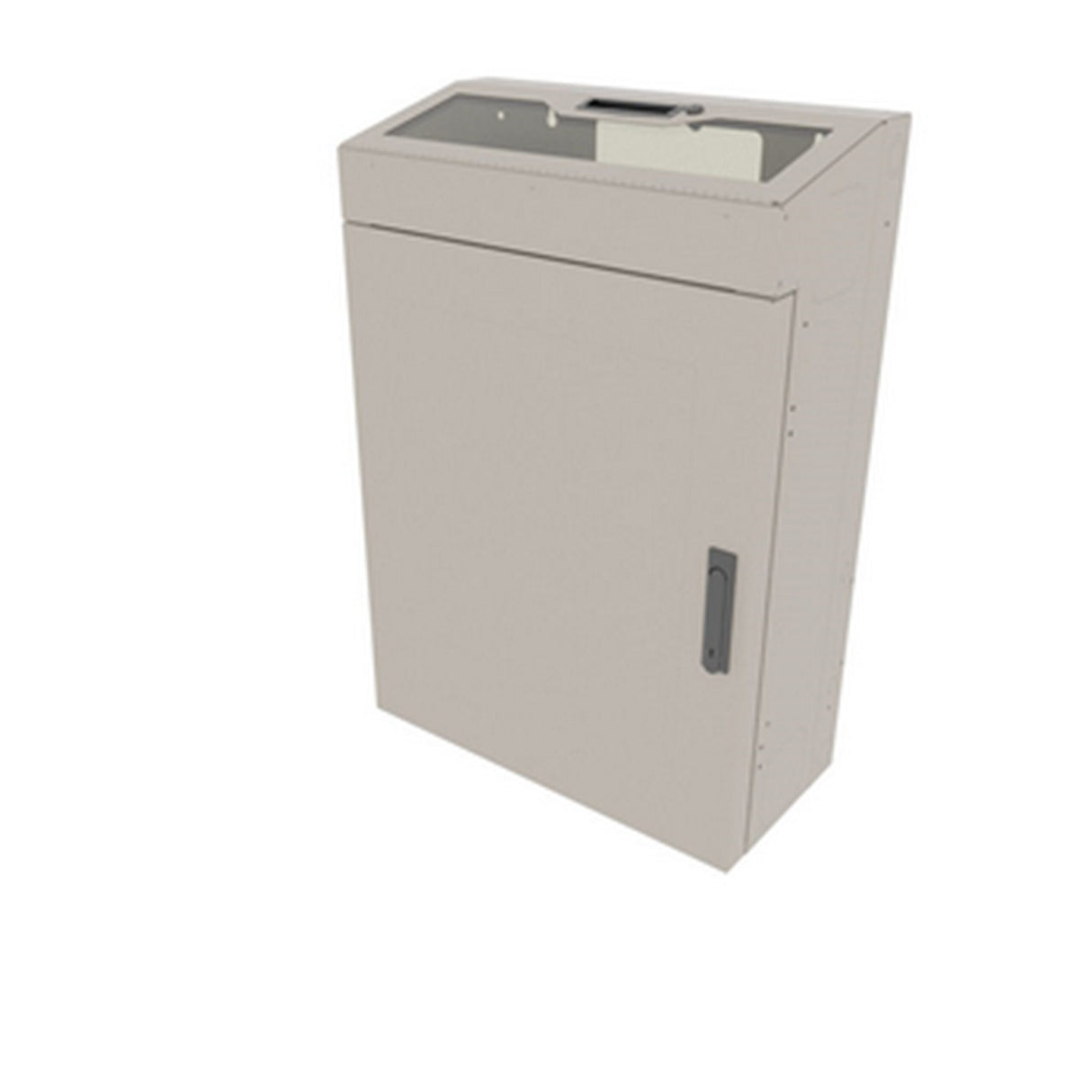 Middle Atlantic VWM-PD-4-36K-PW 4 Space Low Profile Wall Rack Plexi Top Putty Finish