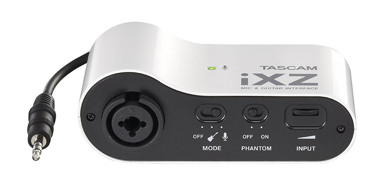 TASCAM iXZ Mic and Instrument Input for iPhone iPad or iPod Touch