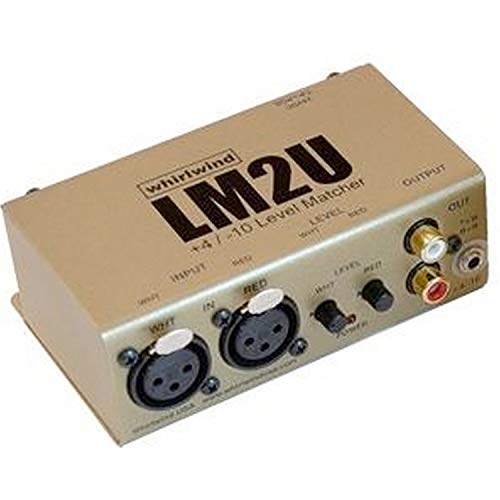 Whirlwind LM2U 2 Channels + 4dB XLRF to -10dB RCA / mini TRS Converter