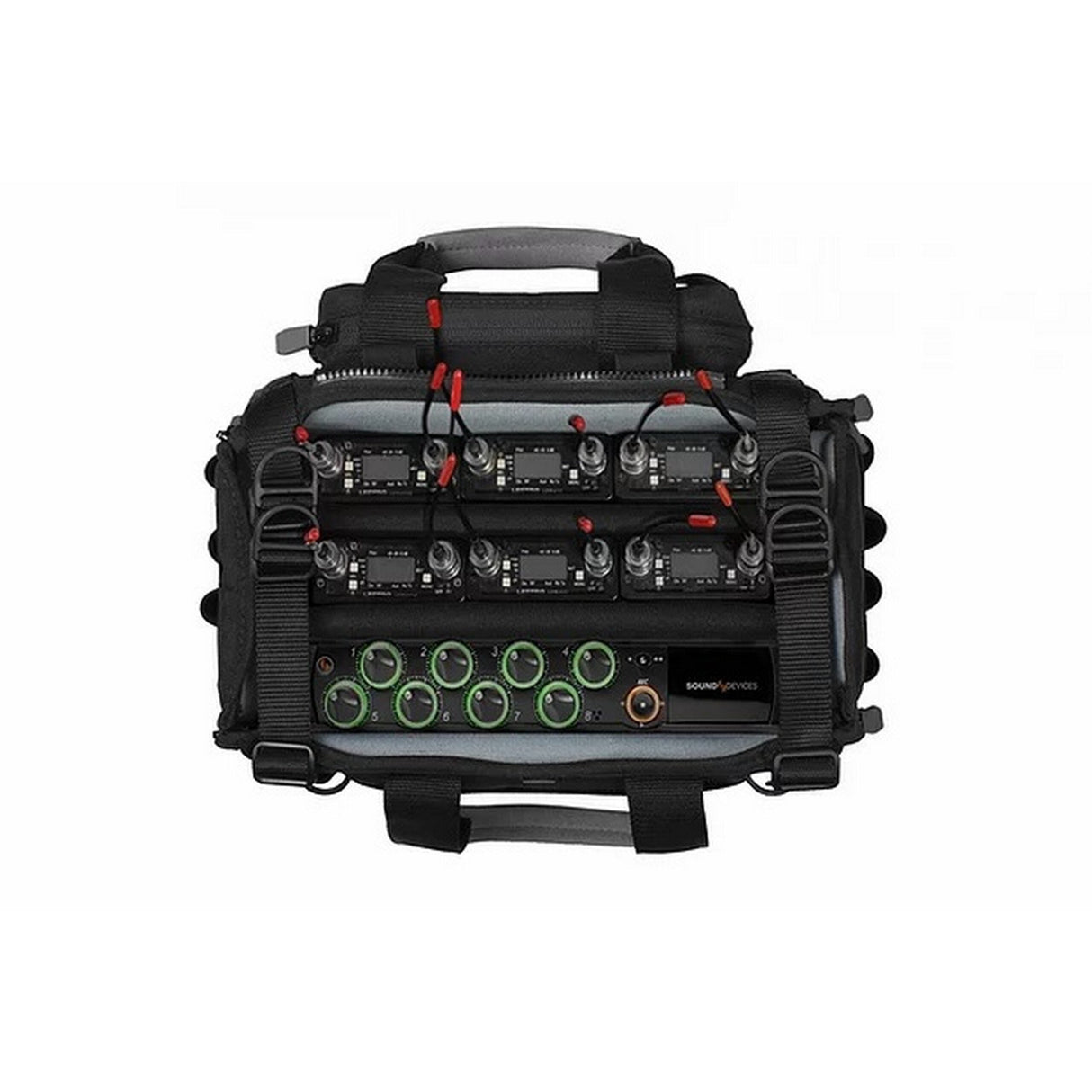 Porta Brace AO-1.5SILENTSHQP Lightweight and Silent Audio Organizer Case with Strap Harness Cover and Pouches