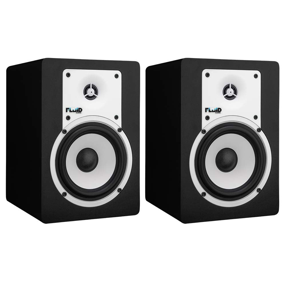 Fluid Audio C5 2-Way 5 Inch Active Studio Monitor Black Pair